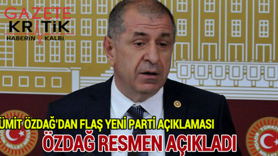 Ümit Özdağ'dan yeni parti açıklaması