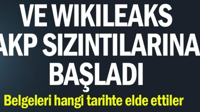 WikiLeaks, AKP'nin iç yazışmalarını yayınladı