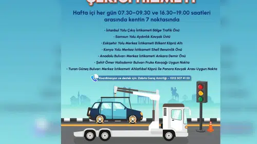 Ankara Büyükşehir'den Ücretsiz Çekici Hizmeti ile Yolda Kalan Sürücülere Destek!