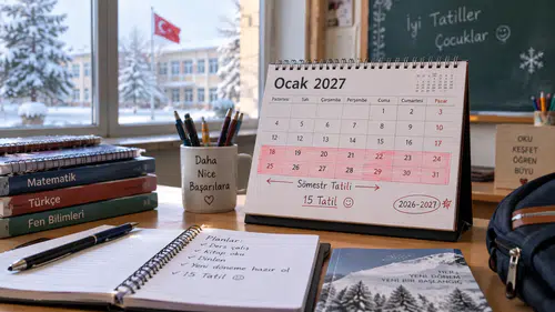 15 tatil ne zaman başlıyor? 2026-2027 MEB sömestr tatili tarihleri