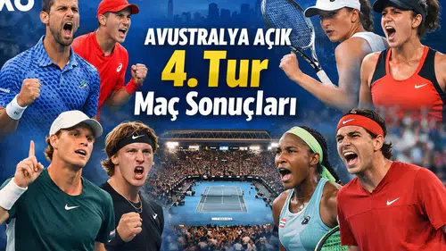 Avustralya Açık 4. Tur sonuçları: Alcaraz, Gauff, Sabalenka kazandı