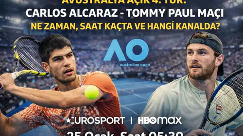 Avustralya Açık 4. Tur: Carlos Alcaraz - Tommy Paul Maçı Ne Zaman, Saat Kaçta ve Hangi Kanalda?