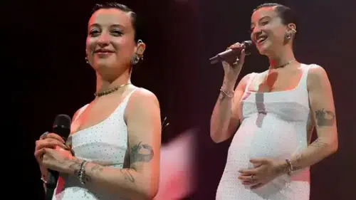 Melike Şahin anne oldu! Ünlü şarkıcı ilk bebeğini kucağına aldı