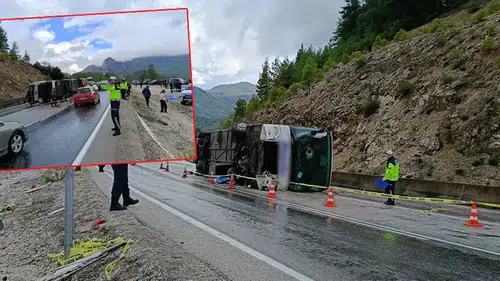 Isparta-Antalya Yolunda Yolcu Otobüsü Devrildi: 1 Ölü, 8 Yaralı!