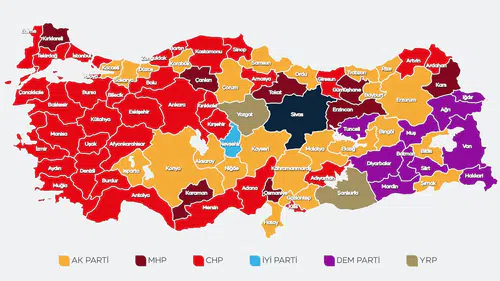 Türkiye'nin 2024 Yerel Seçim Haritası: Partiler Arası Derin Değişimler Gözüktü