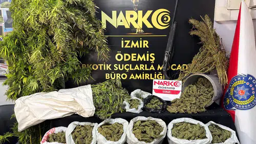 İzmir Ödemiş'te uyuşturucu operasyonu: 7 kilo esrar ele geçirildi