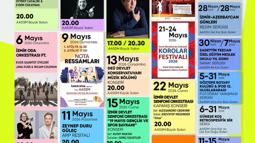 AASSM mayıs programı belli oldu: İzmir’de sanat dolu ay başlıyor