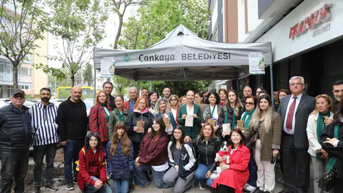 Çankaya'da Şiddet Mağduru Kadınlar ve Çocuklar İçin Fidan Dikimi Etkinliği Gerçekleştirildi