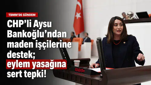 CHP'li Aysu Bankoğlu'ndan maden işçilerine destek; eylem yasağına sert tepki!