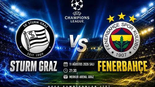 Sturm Graz-Fenerbahçe ilk 11’leri belli oldu! Maç kaçta, hangi kanalda? Fenerbahçe tur atlarsa rakibi kim?