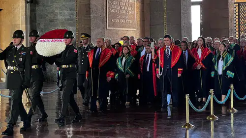 Adli Yıl Töreni Anıtkabir'de Başladı, Yargıtay'dan Atatürk'e Vefa Mesajı