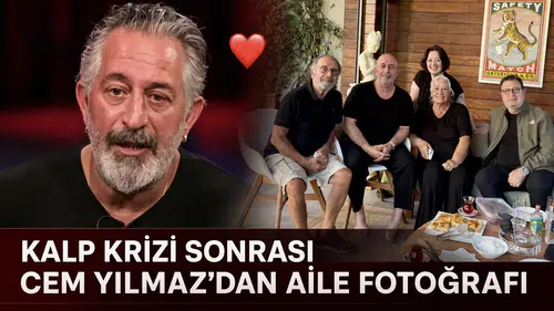 Kalp krizi sonrası Cem Yılmaz’dan aile fotoğrafı