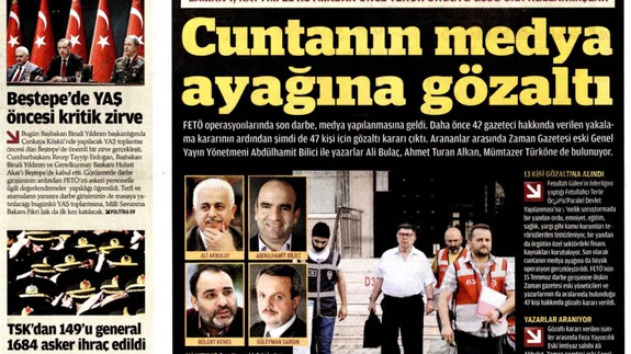 2 Temmuz 2017 Gazete Manşetleri