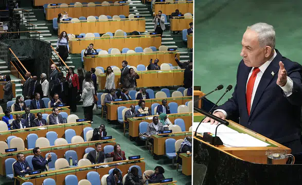 Netanyahu'nun BM konuşmasına protesto: Çok sayıda ülke heyeti salonu terk etti