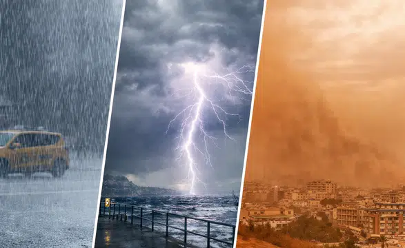 Meteoroloji’den peş peşe uyarı: 2 Nisan’da sağanak, fırtına, toz taşınımı ve çığ riski