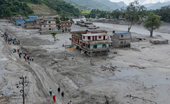 Nepal-Tibet sınırında sel felaketi: 626 ölü, 2 bin 426 kayıp!