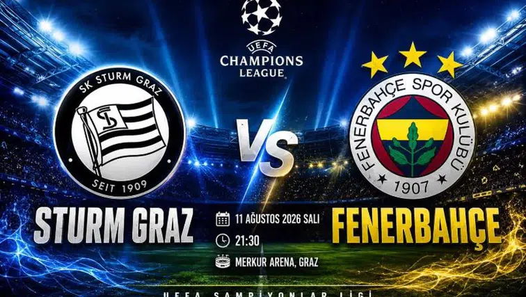 Sturm Graz-Fenerbahçe ilk 11’leri belli oldu! Maç kaçta, hangi kanalda? Fenerbahçe tur atlarsa rakibi kim?