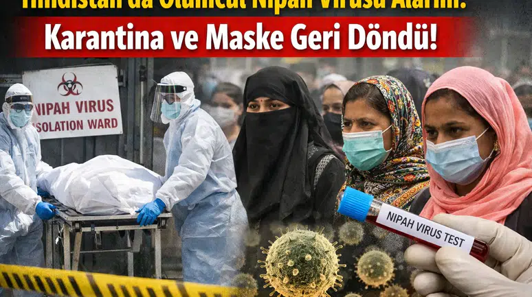 Hindistan'da Ölümcül Nipah Virüsü Alarmı: Karantina ve Maske Geri Döndü!