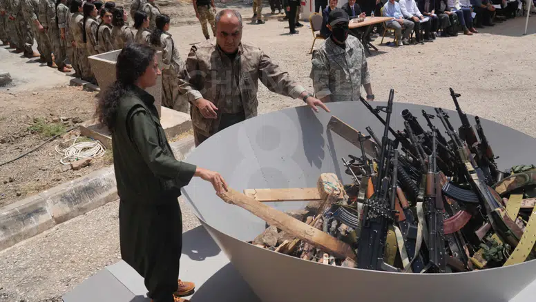PKK'dan silah yakma töreninin yıl dönümünde adım atılmadığını vurgusu