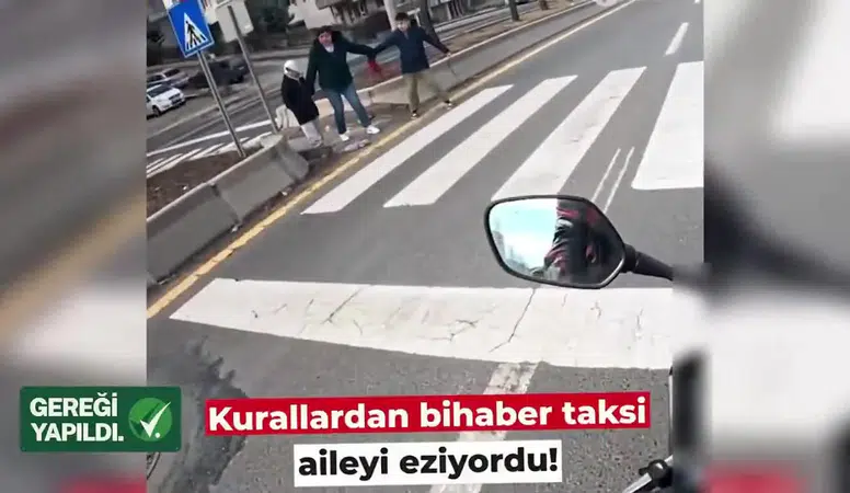 Ankara'da yaya geçidinde anne ve çocuğuna yol vermeyen sürücülere idari işlem başlatıldı