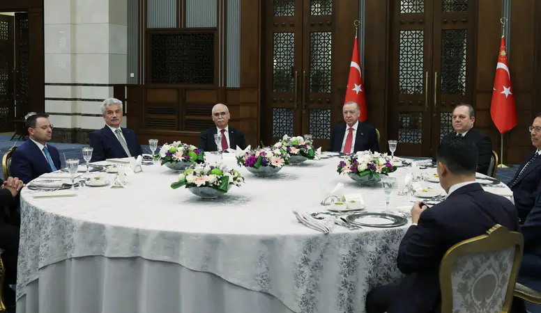 Cumhurbaşkanı Erdoğan, Yüksek Mahkeme Başkanları onuruna düzenlenen yemeğe katıldı