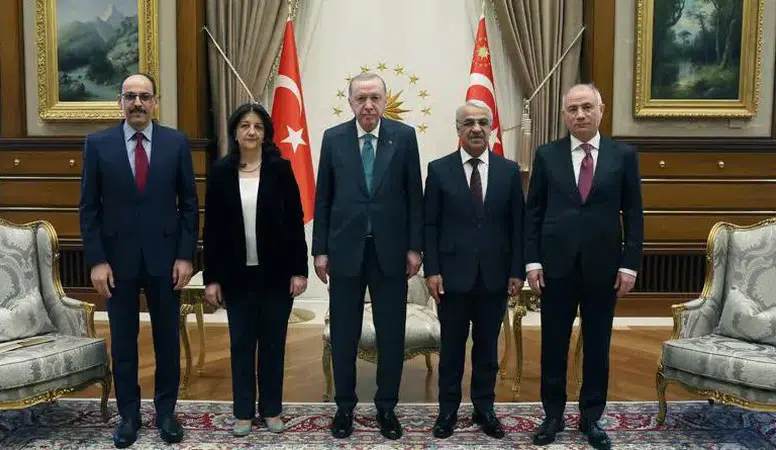 DEM Parti İmralı Heyeti, Cumhurbaşkanı Erdoğan ile barış sürecini güçlendirmek için görüştü
