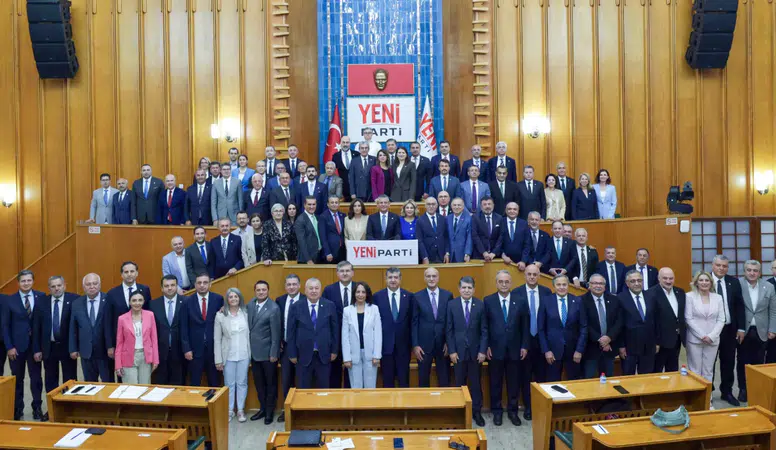 YENİ Parti'de Grup Yönetim Kurulu'na yeni isimler seçildi, toplantı TBMM'de yapıldı