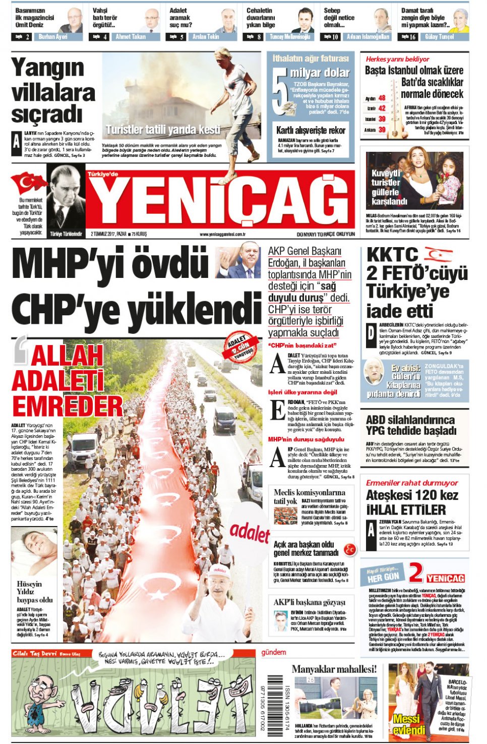 2 Temmuz 2017 Gazete Manşetleri 5