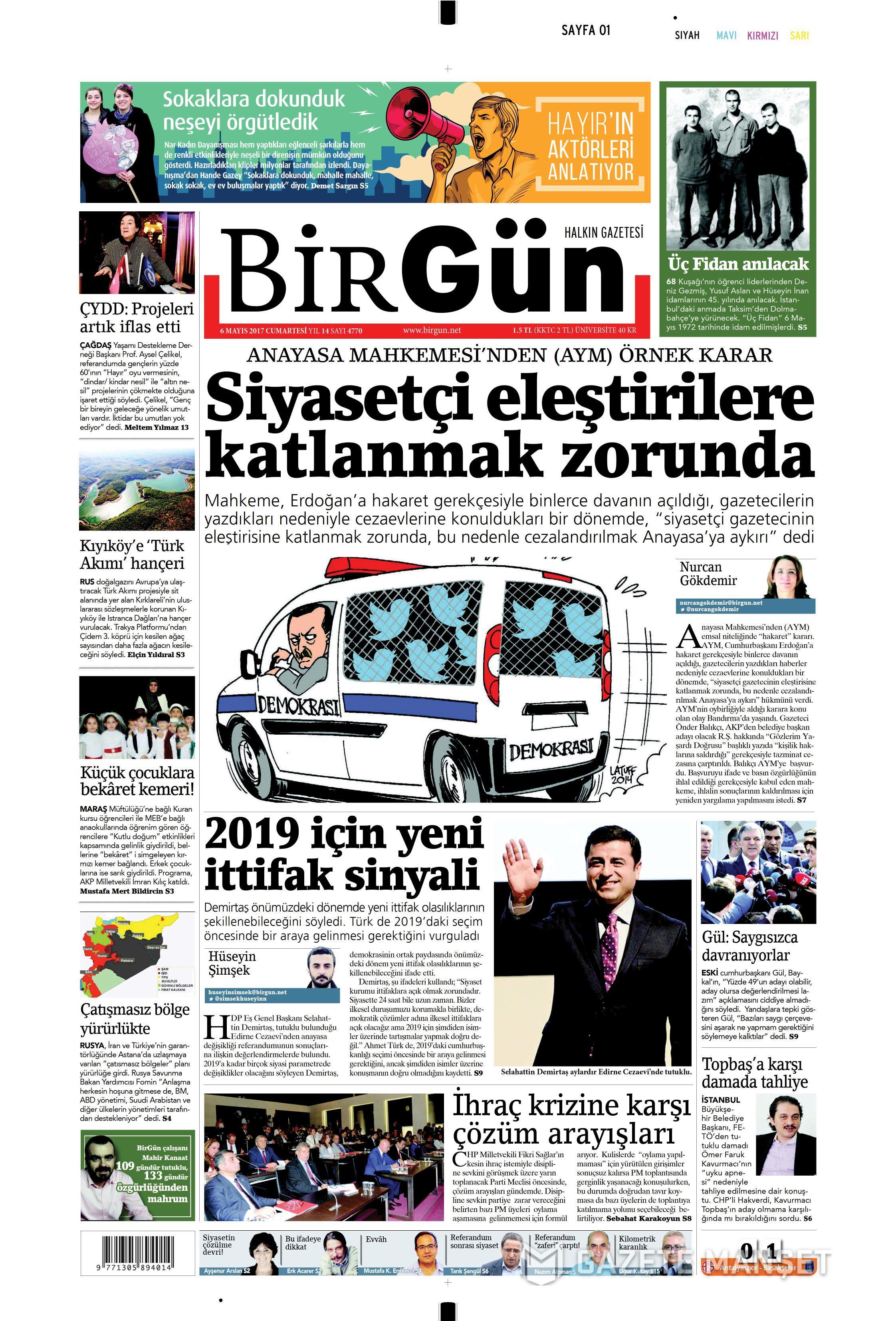 GAZETE MANŞETLERİ 06.05.2017 18