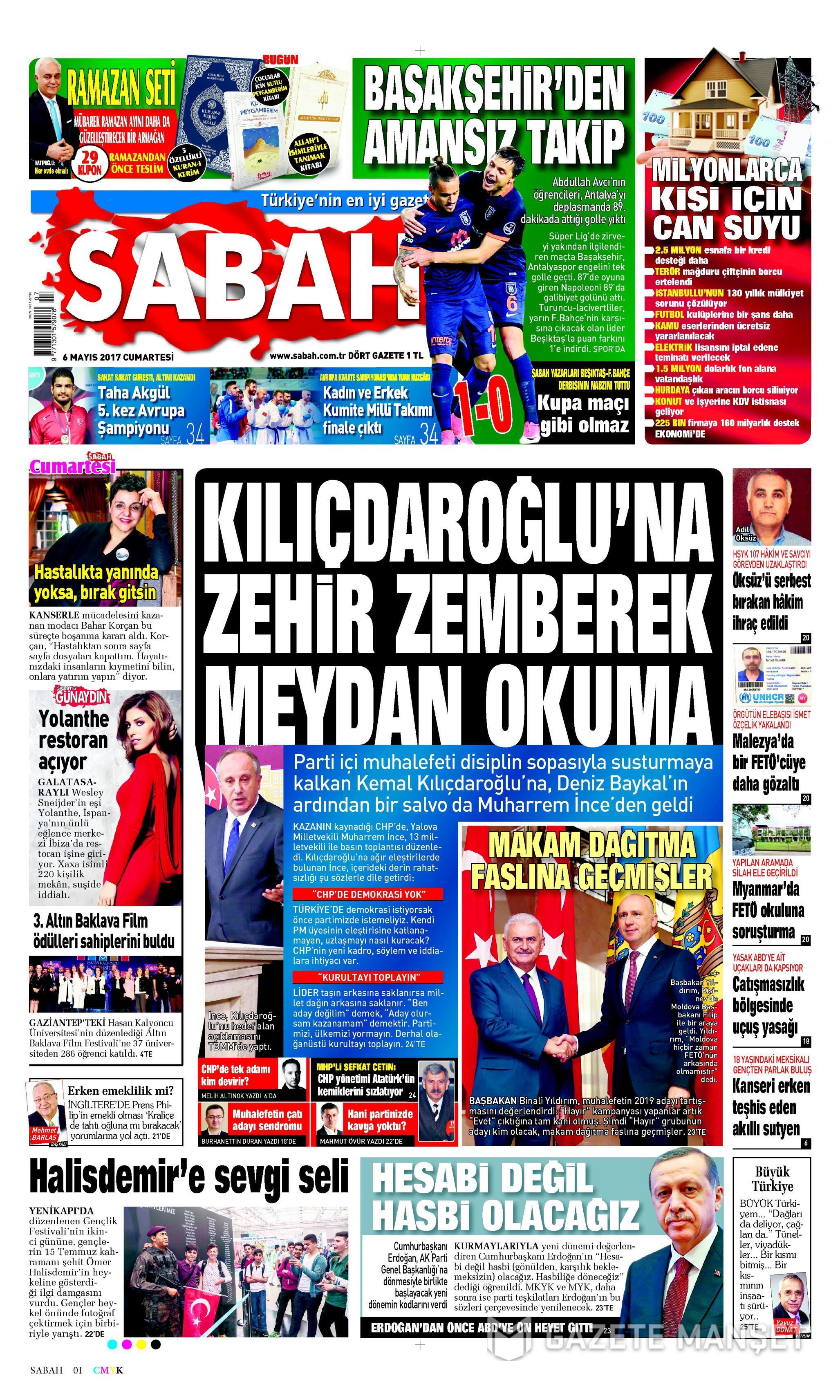 GAZETE MANŞETLERİ 06.05.2017 7
