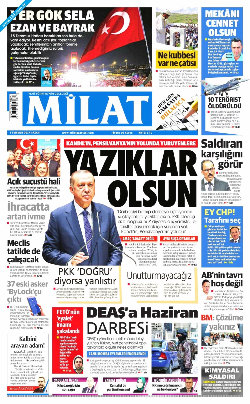 2 Temmuz 2017 Gazete Manşetleri 21