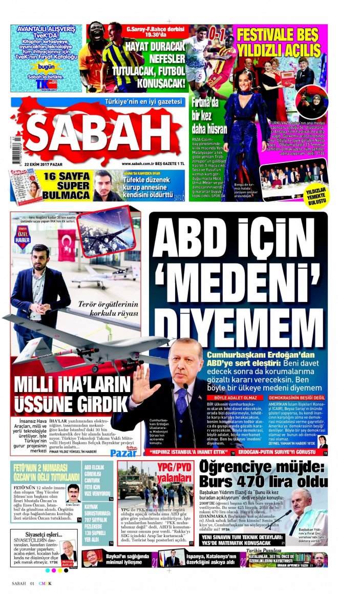 22.10.2017 GAZETE MANŞETLERİ 9