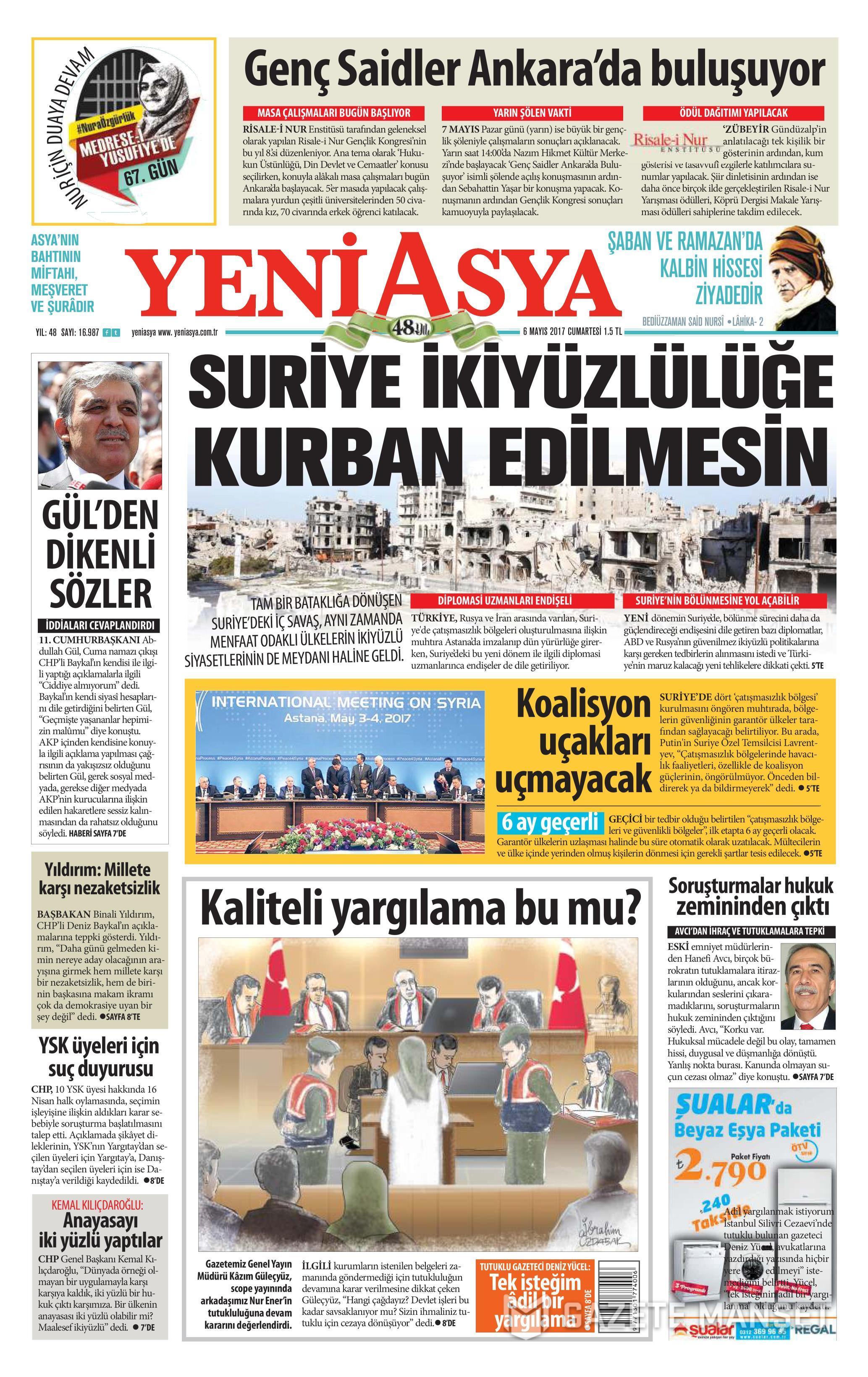 GAZETE MANŞETLERİ 06.05.2017 2