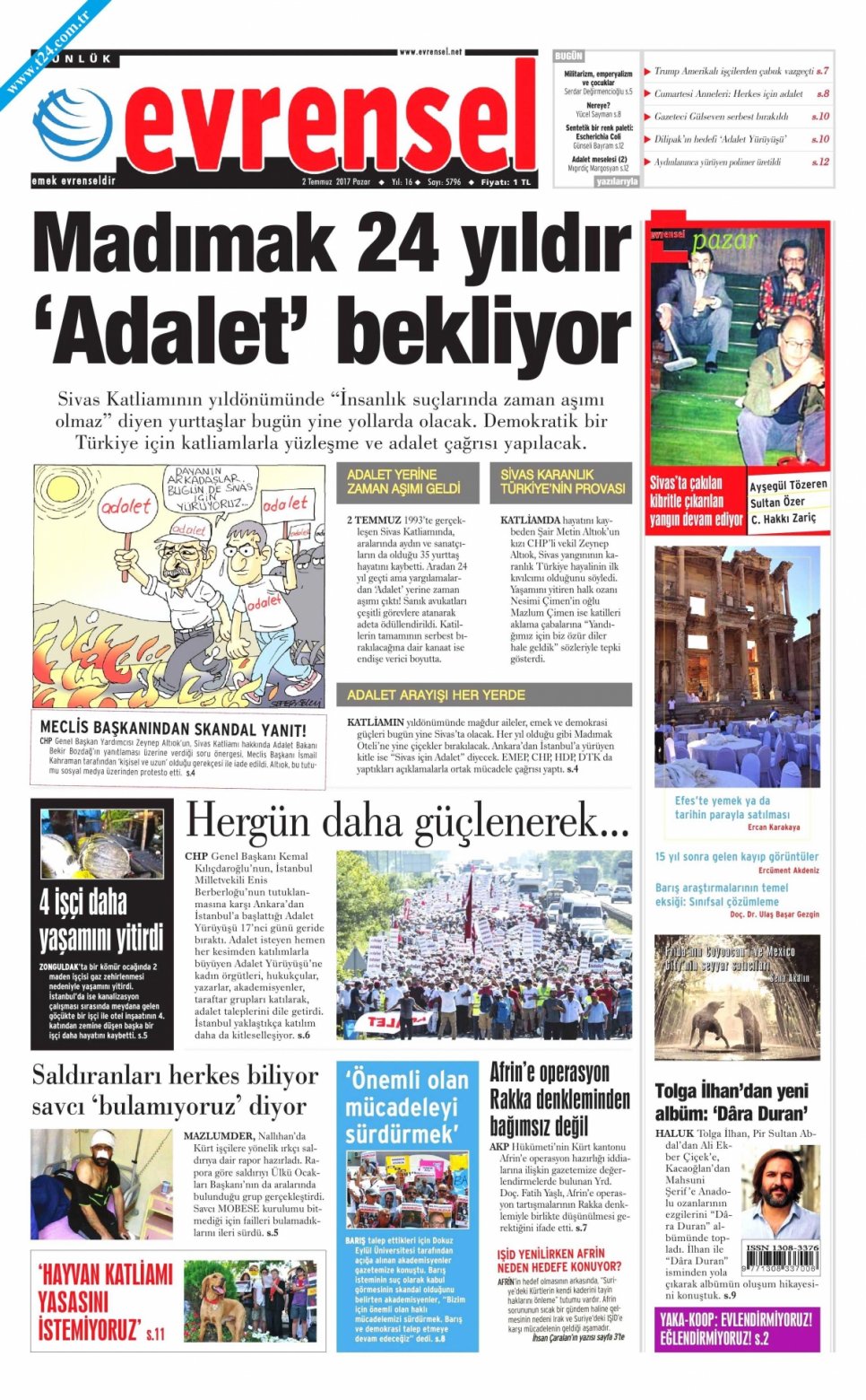 2 Temmuz 2017 Gazete Manşetleri 25