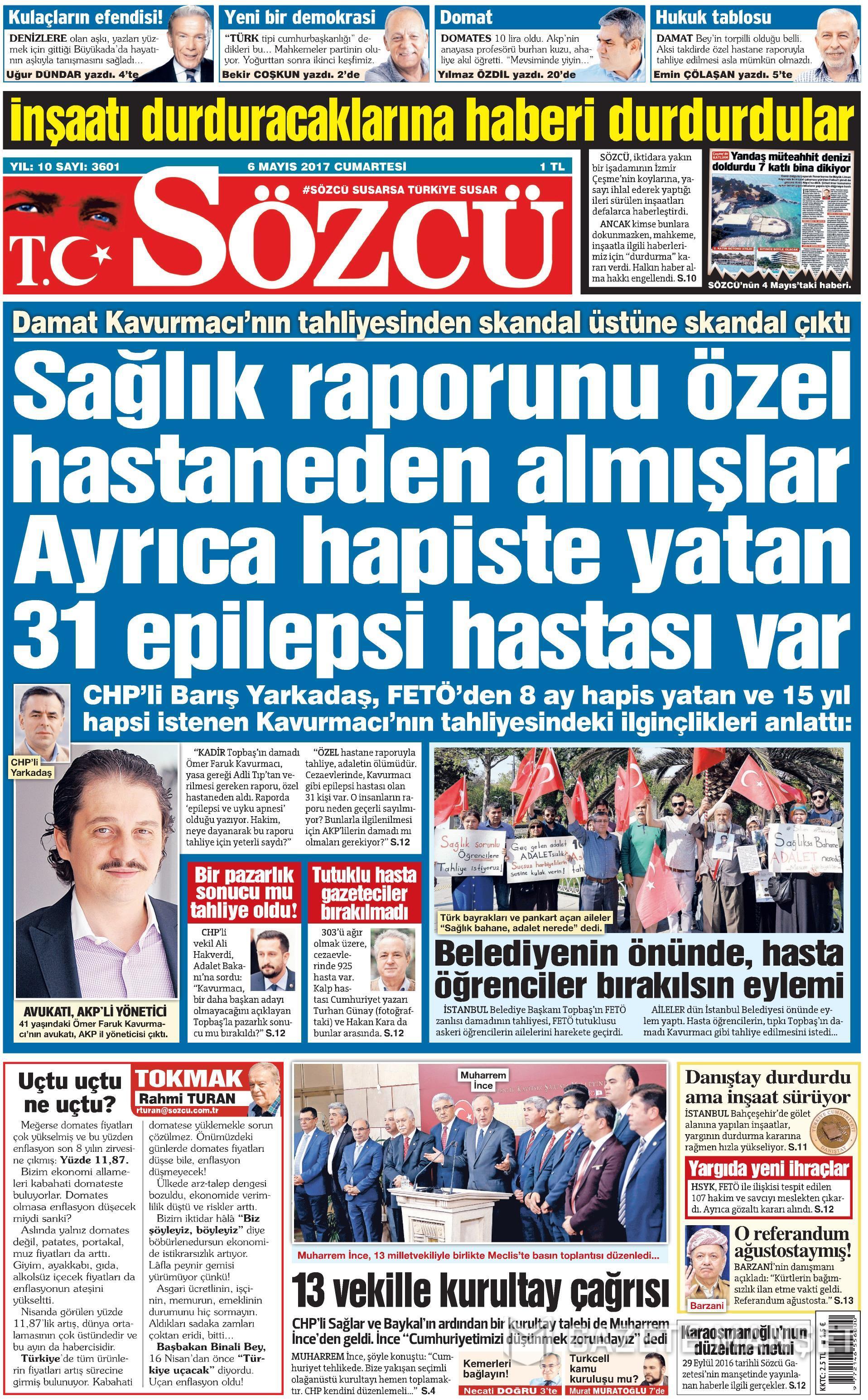 GAZETE MANŞETLERİ 06.05.2017 6