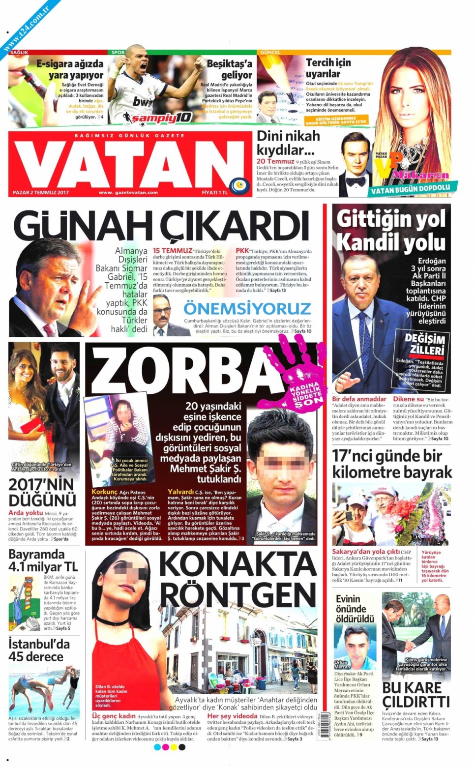 2 Temmuz 2017 Gazete Manşetleri 8
