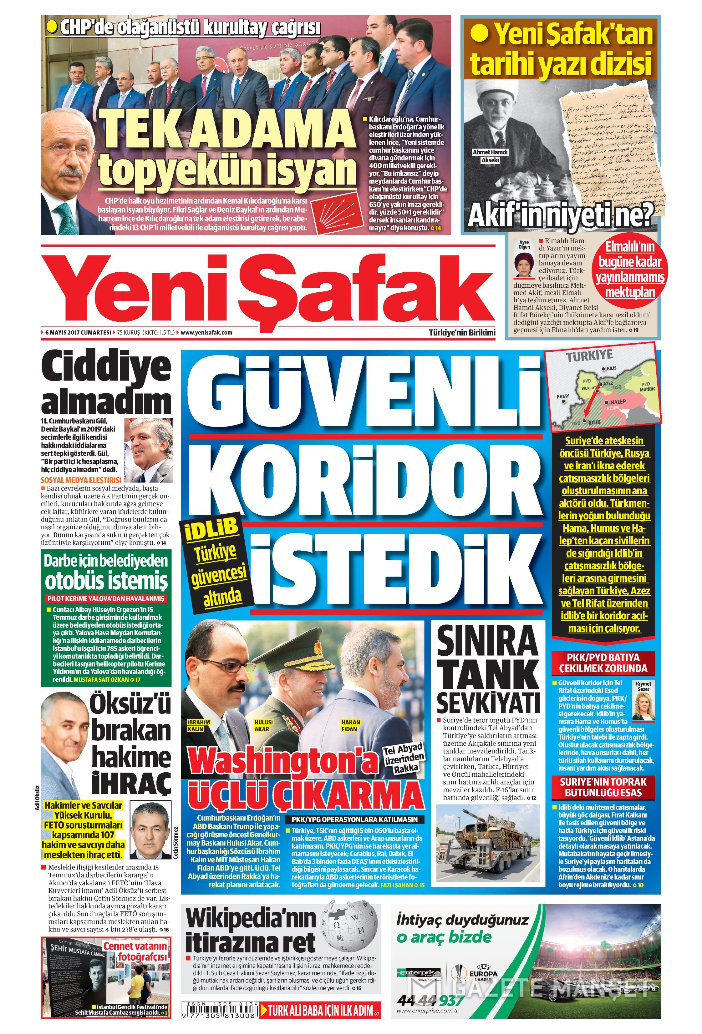 GAZETE MANŞETLERİ 06.05.2017 1