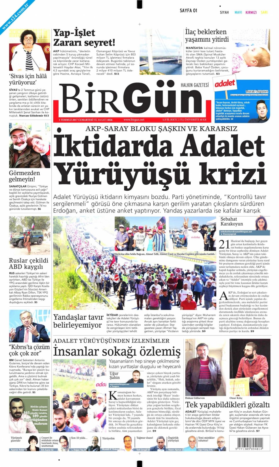 2 Temmuz 2017 Gazete Manşetleri 31