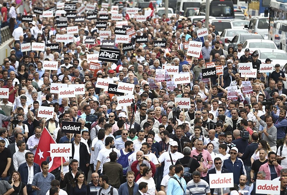 CHP'nin Ankara'dan İstanbul'a başlattığı yürüyüşten kareler 13