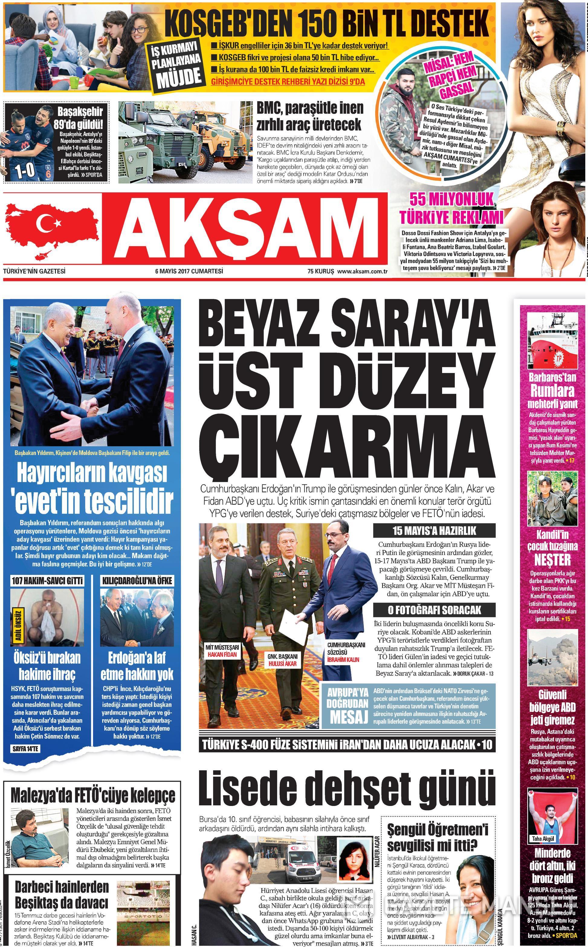 GAZETE MANŞETLERİ 06.05.2017 19