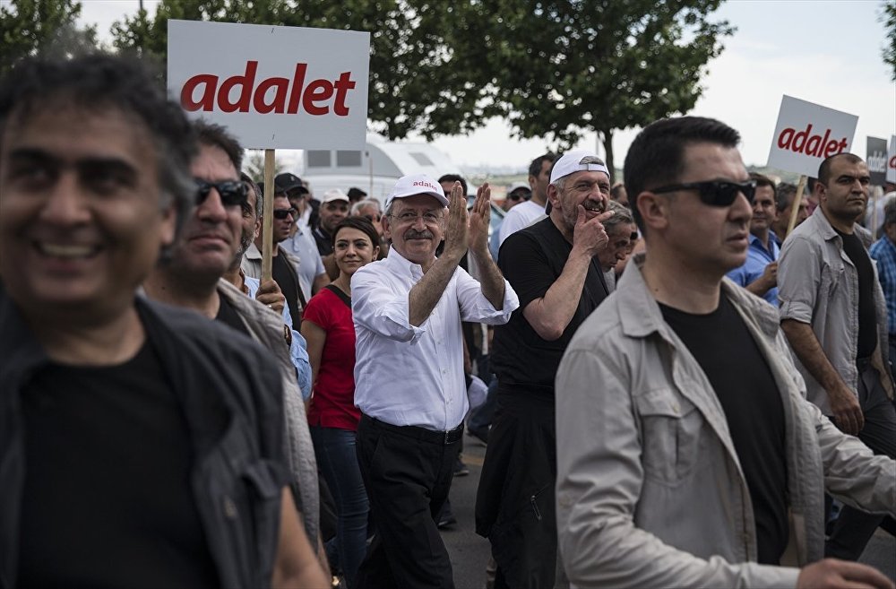 CHP'nin Ankara'dan İstanbul'a başlattığı yürüyüşten kareler 11