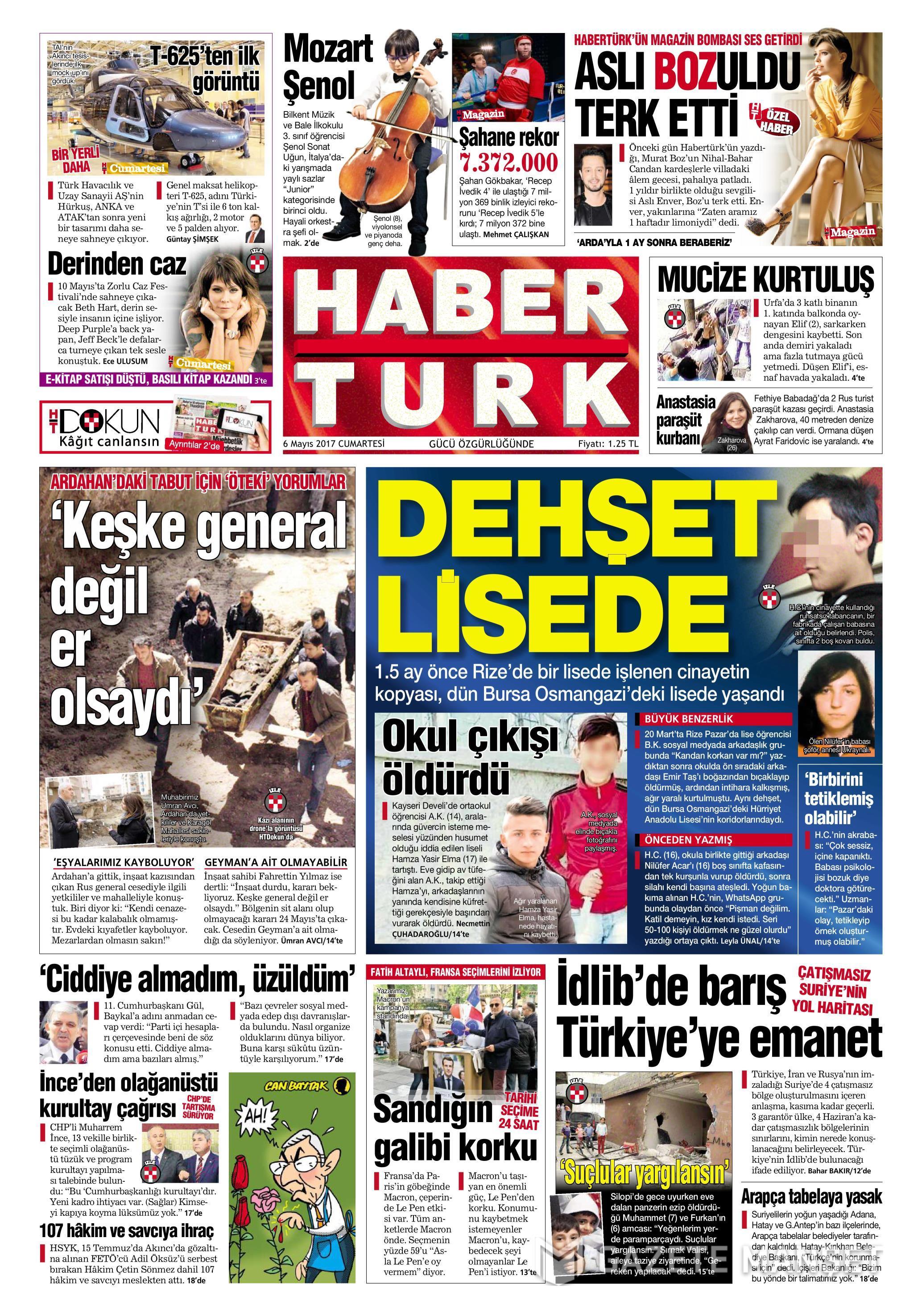 GAZETE MANŞETLERİ 06.05.2017 12