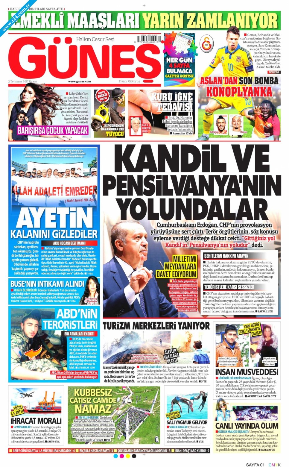2 Temmuz 2017 Gazete Manşetleri 26