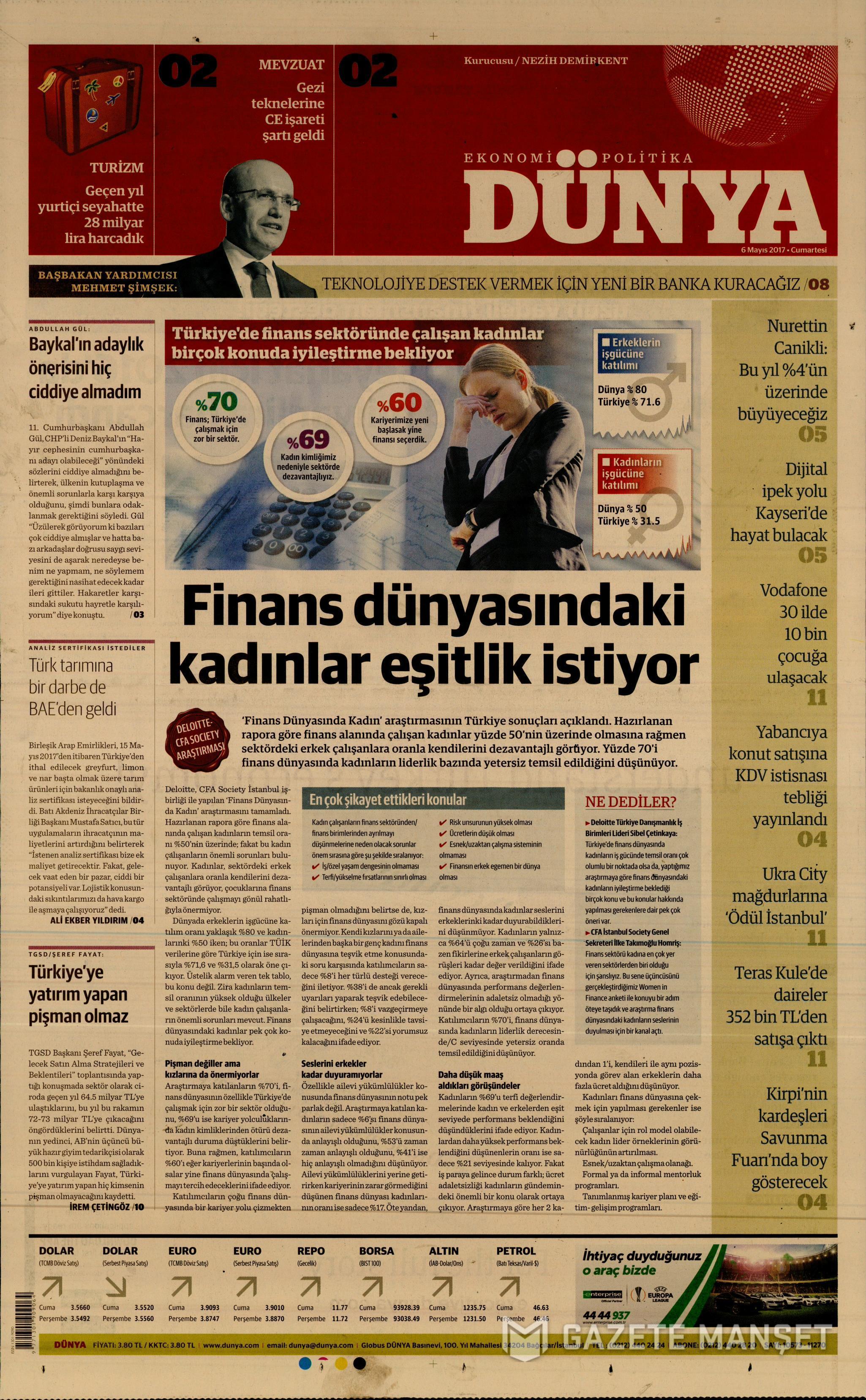 GAZETE MANŞETLERİ 06.05.2017 16