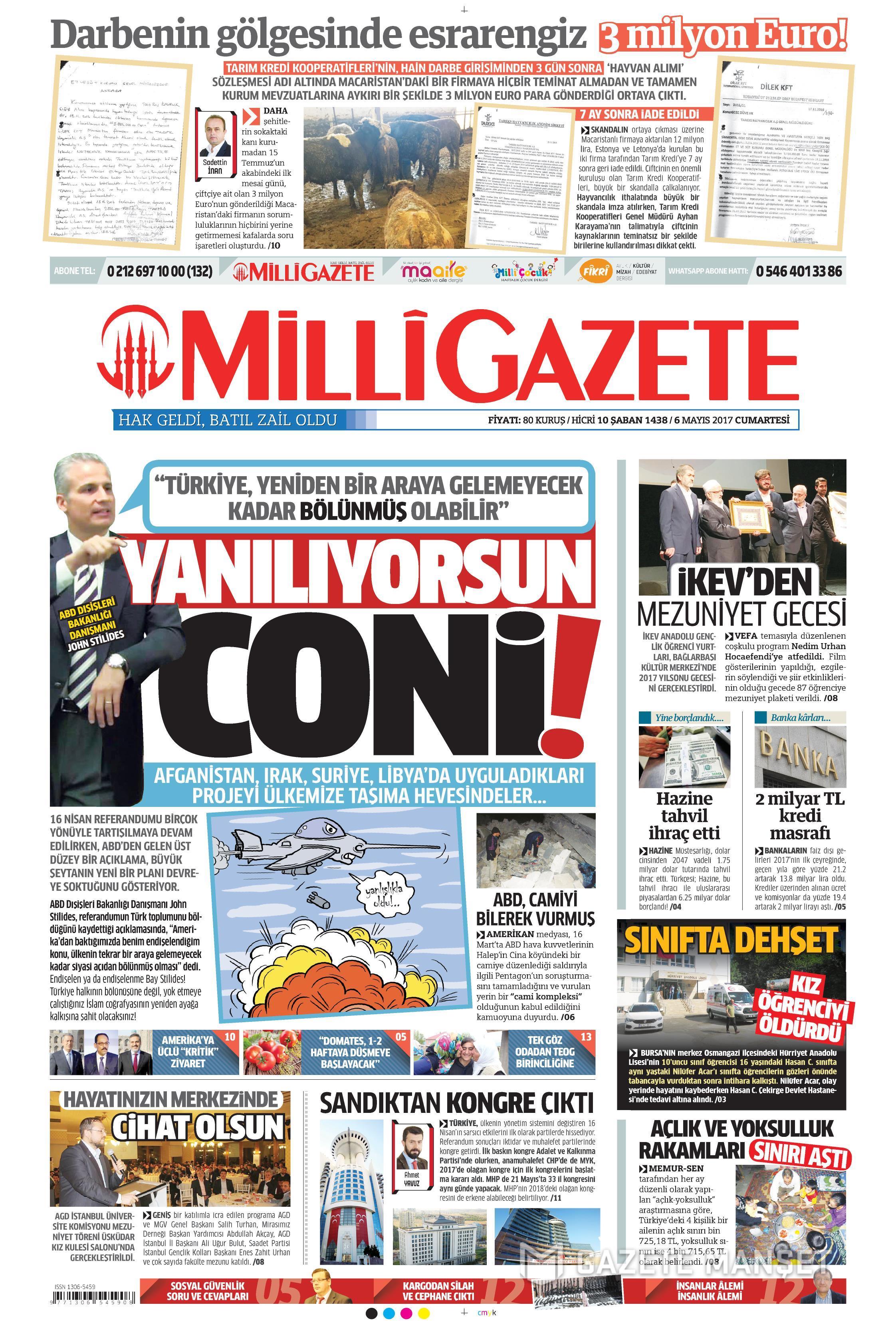 GAZETE MANŞETLERİ 06.05.2017 10